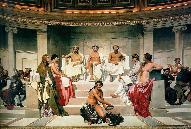 Paul Delaroche Central section of the Hemicycle oil painting picture